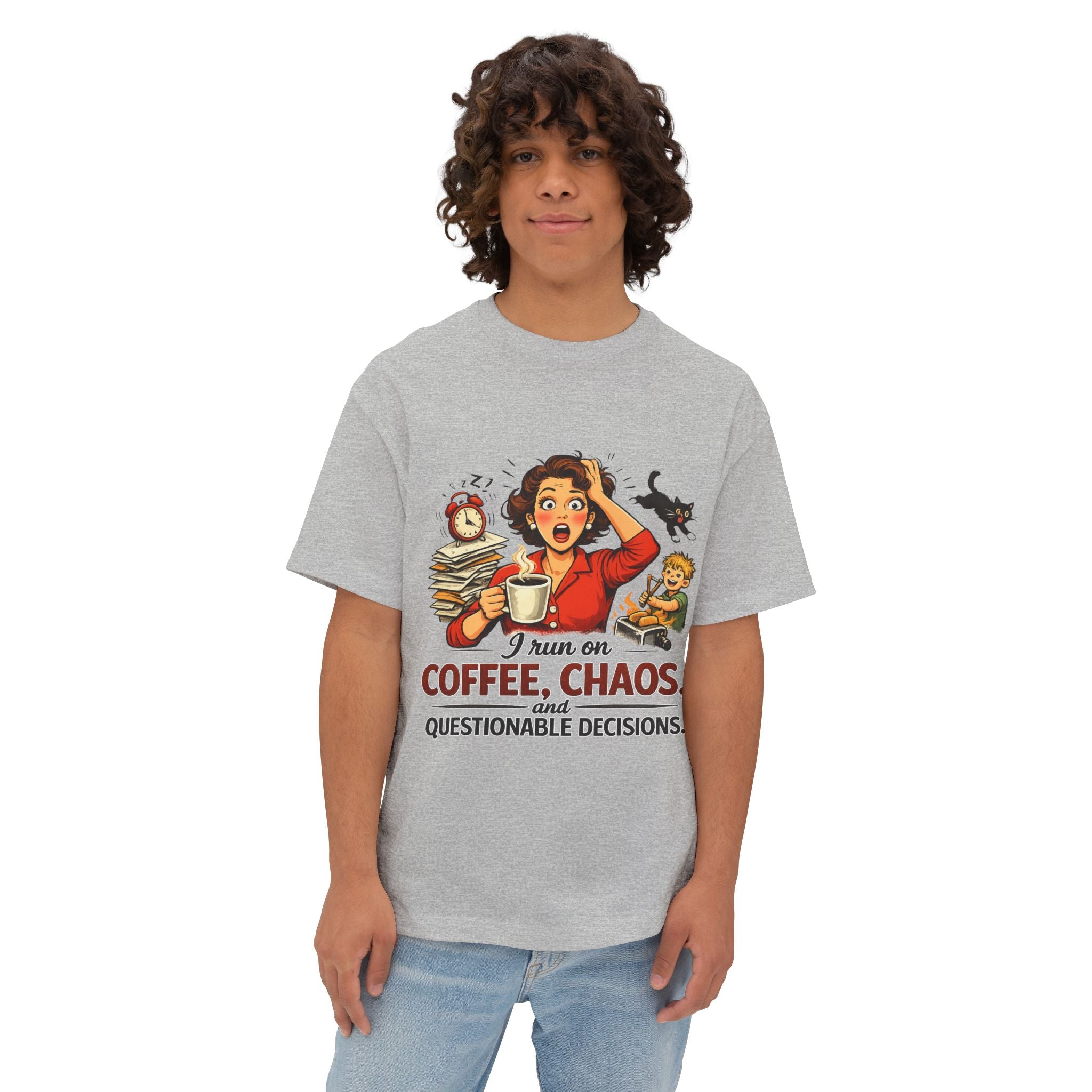 Coffee, Chaos & Questionable Decisions T-Shirt