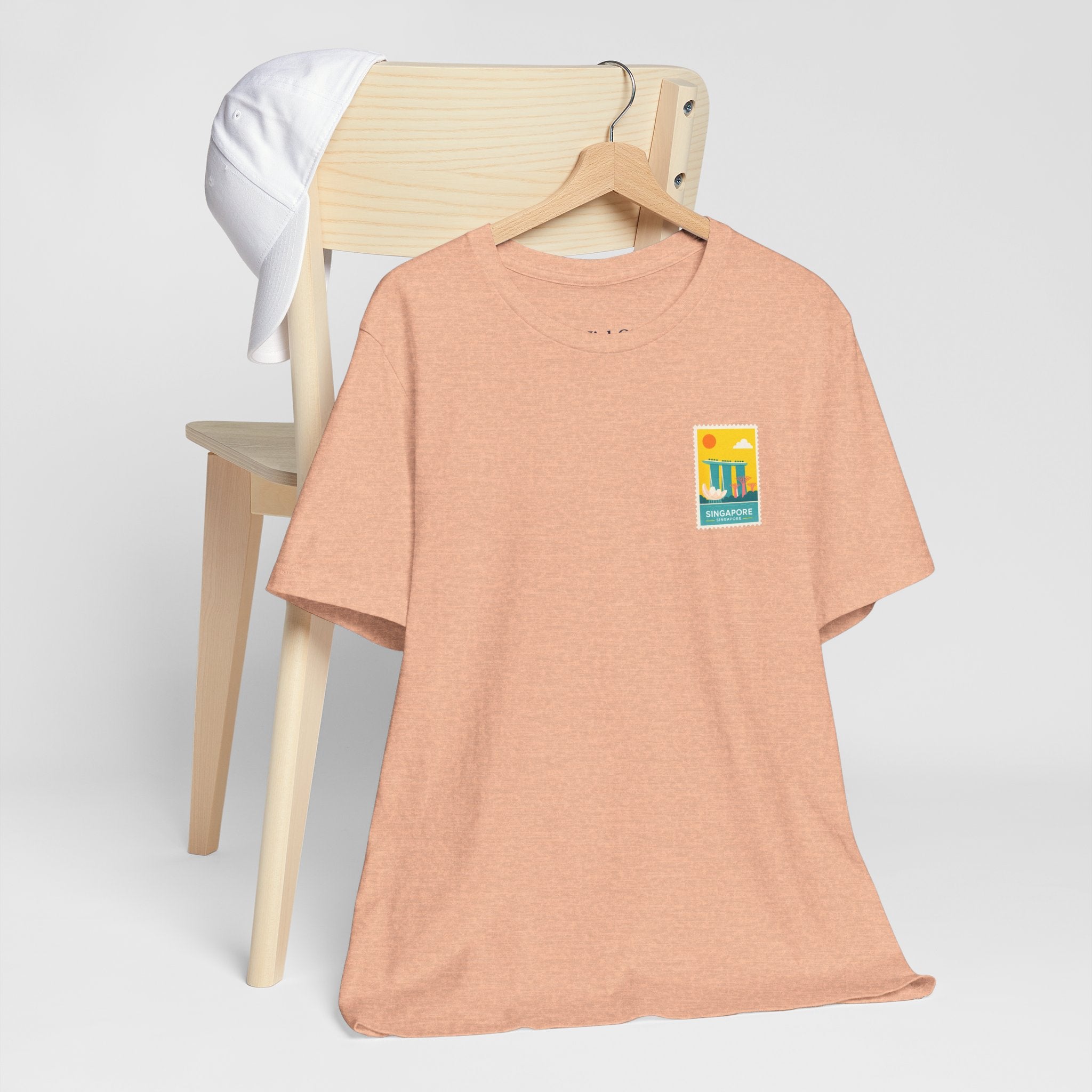 Singapore Postcard Graphic Tee - Vintage Travel Shirt