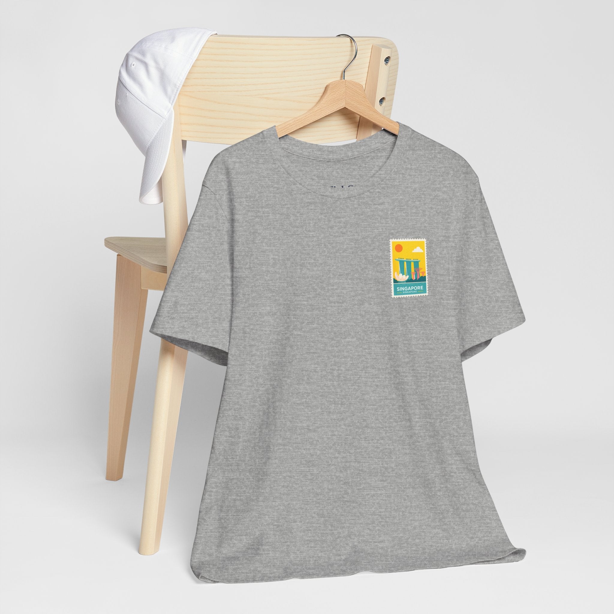 Singapore Postcard Graphic Tee - Vintage Travel Shirt