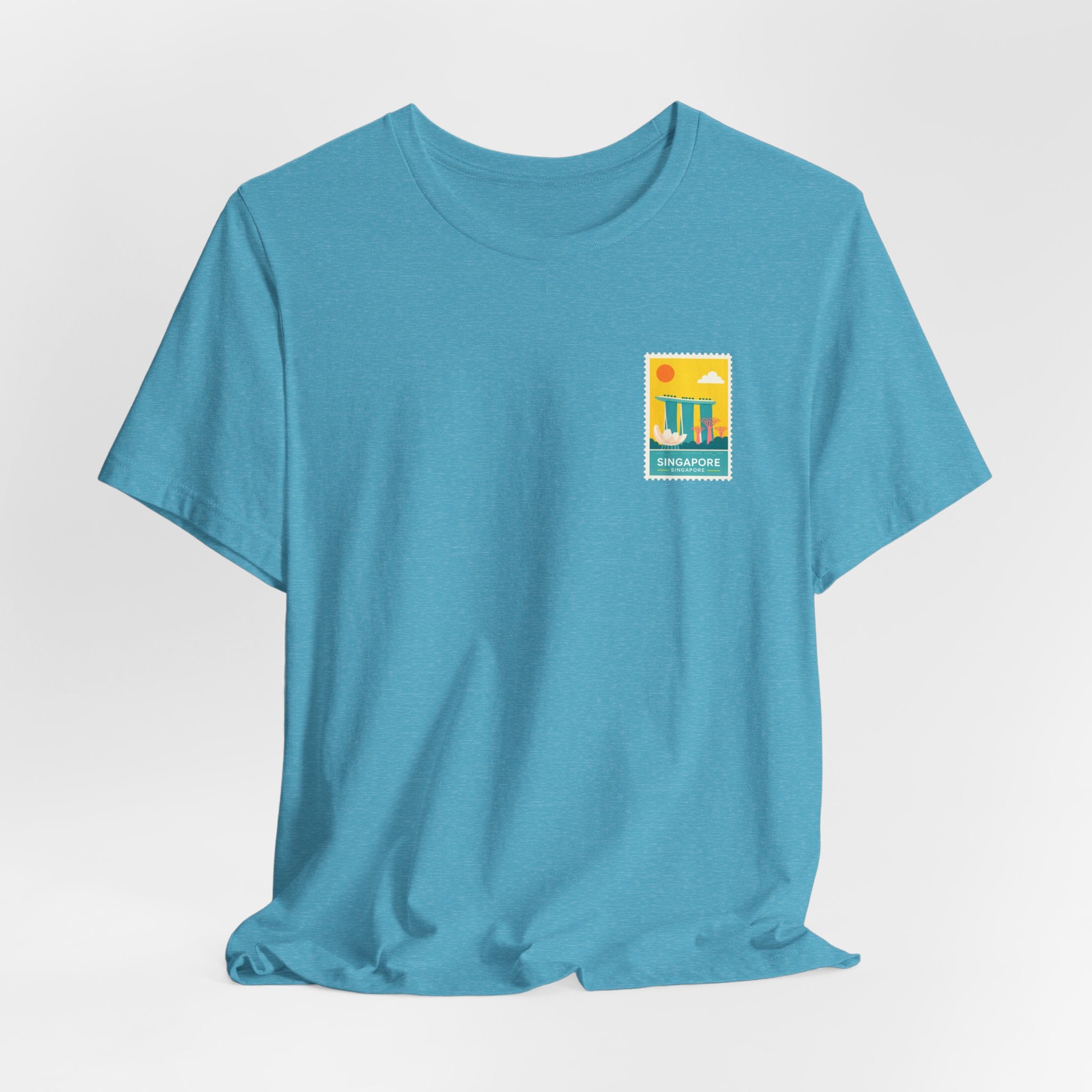 Singapore Postcard Graphic Tee - Vintage Travel Shirt