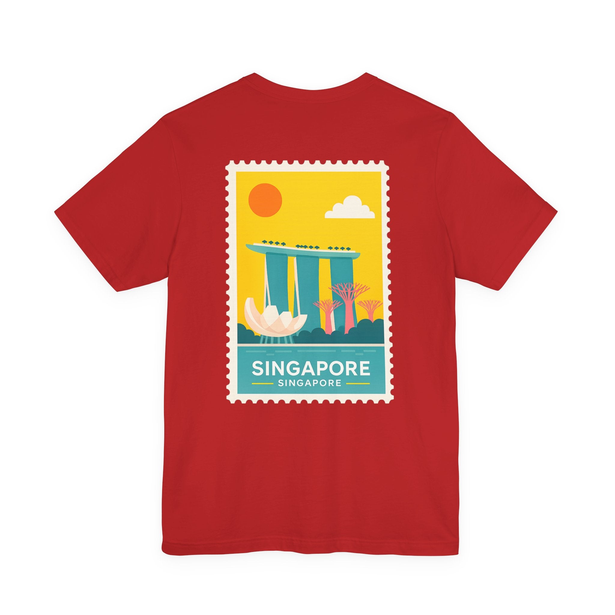 Singapore Postcard Graphic Tee - Vintage Travel Shirt