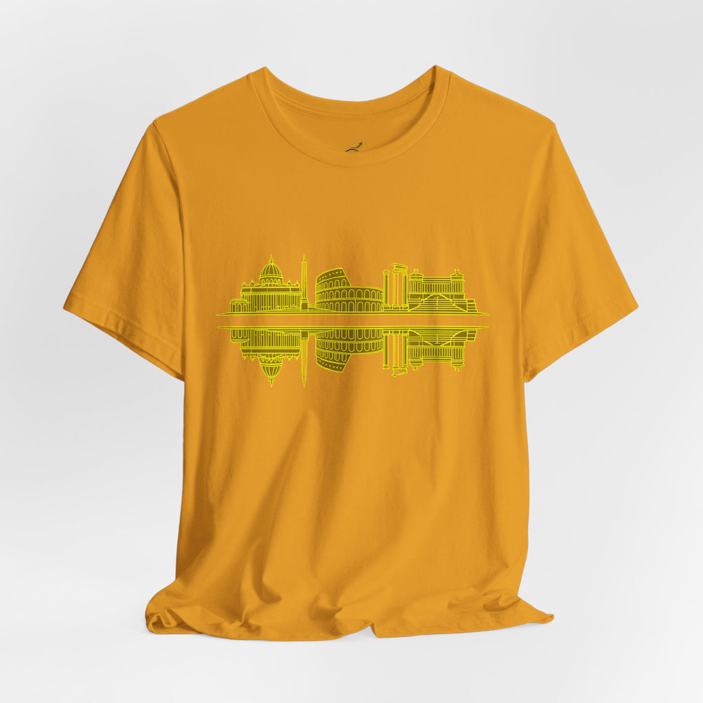 City Skyline Reflection T-Shirt — Rome Landscape