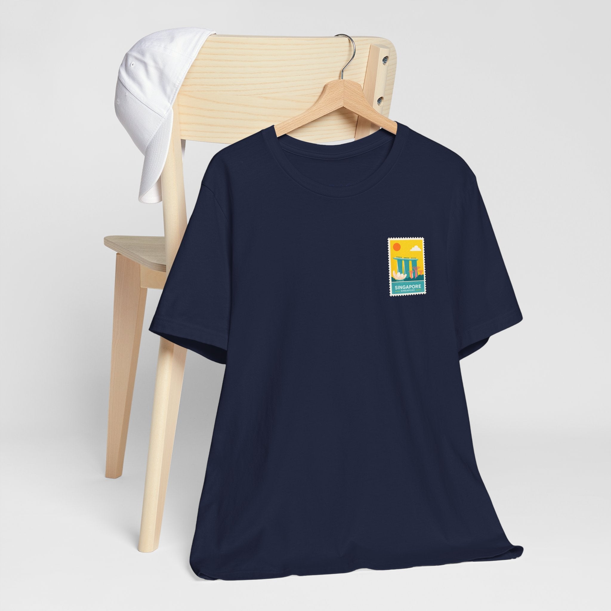 Singapore Postcard Graphic Tee - Vintage Travel Shirt