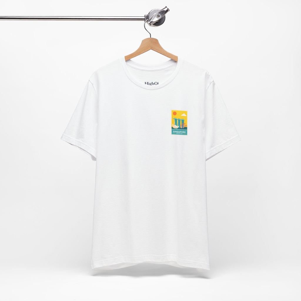 Singapore Postcard Graphic Tee - Vintage Travel Shirt