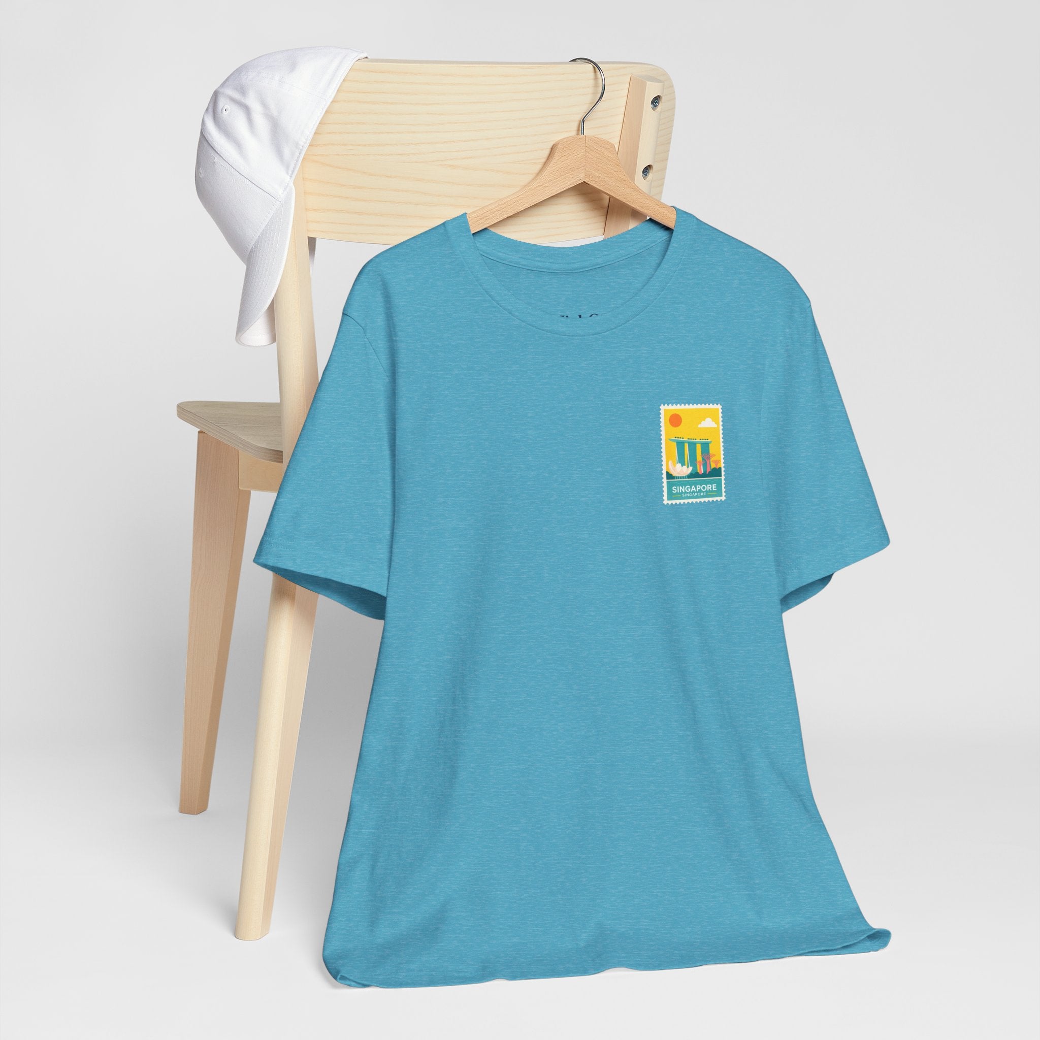 Singapore Postcard Graphic Tee - Vintage Travel Shirt
