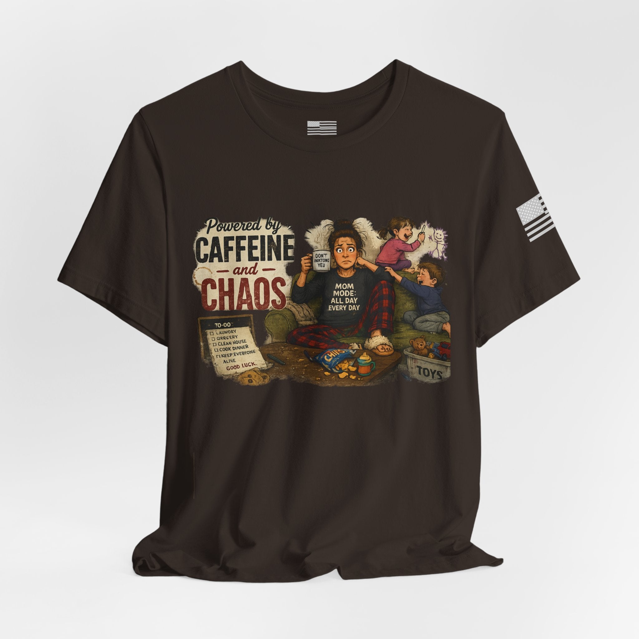 Powered by Caffeine & Chaos - Short Sleeve Tee