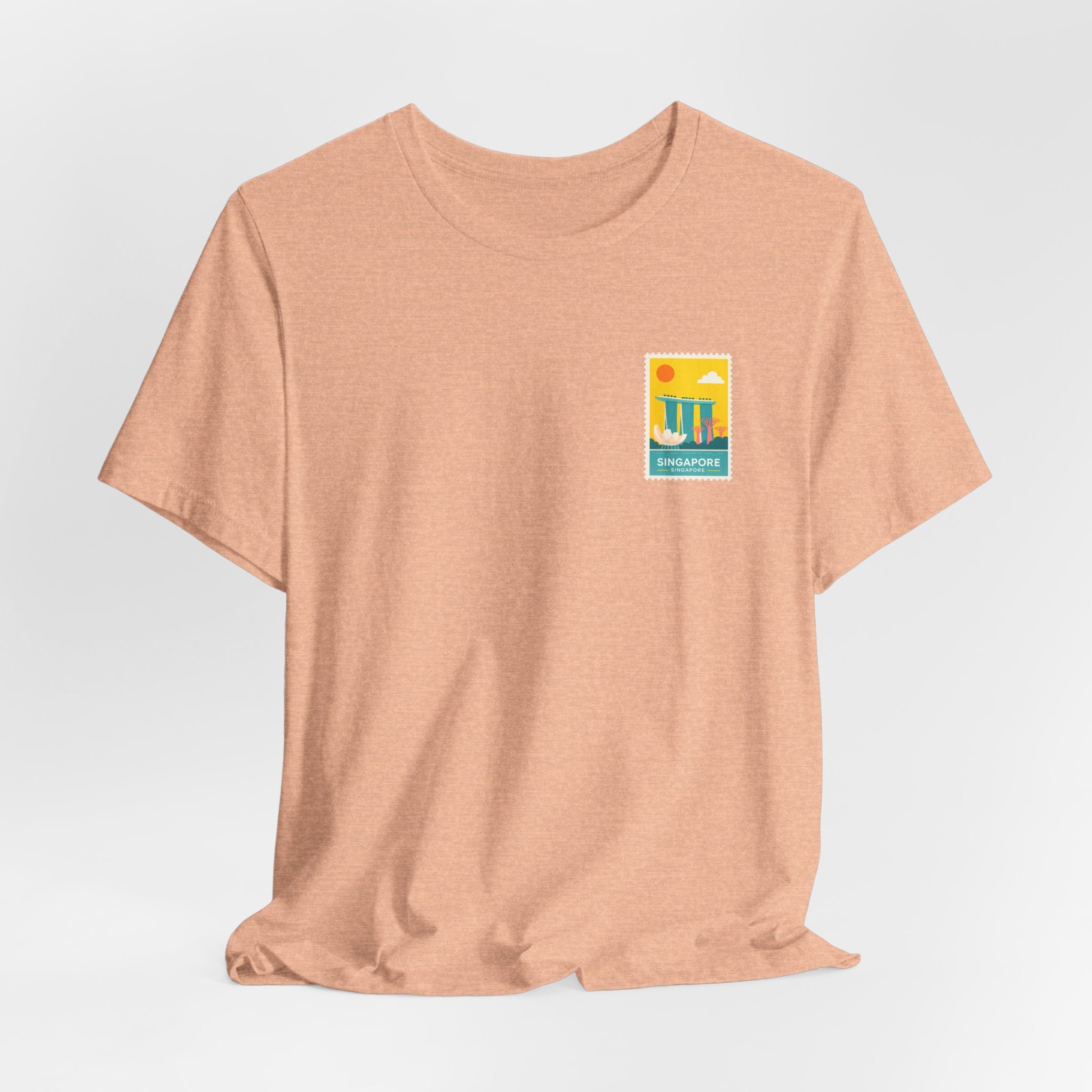 Singapore Postcard Graphic Tee - Vintage Travel Shirt
