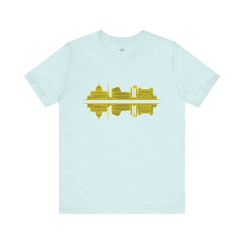 City Skyline Reflection T-Shirt — Rome Landscape