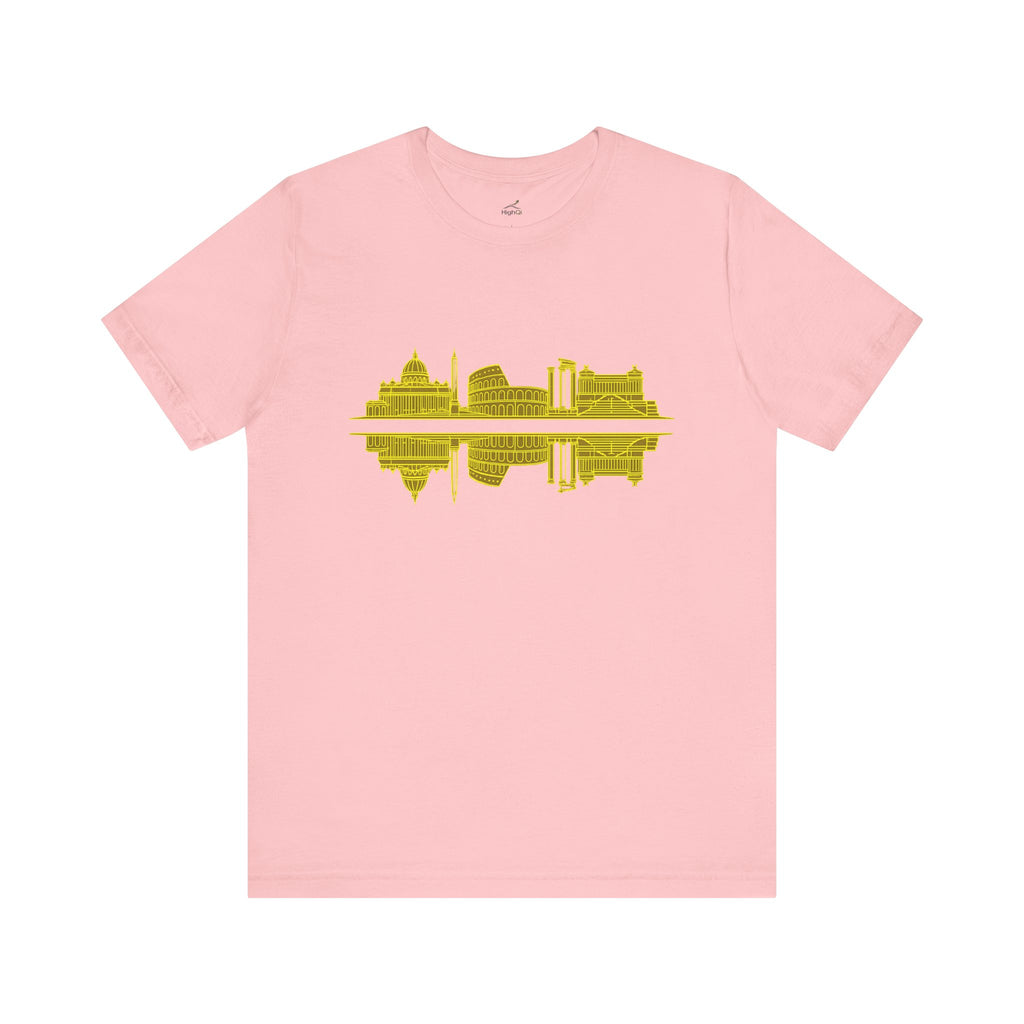 City Skyline Reflection T-Shirt — Rome Landscape