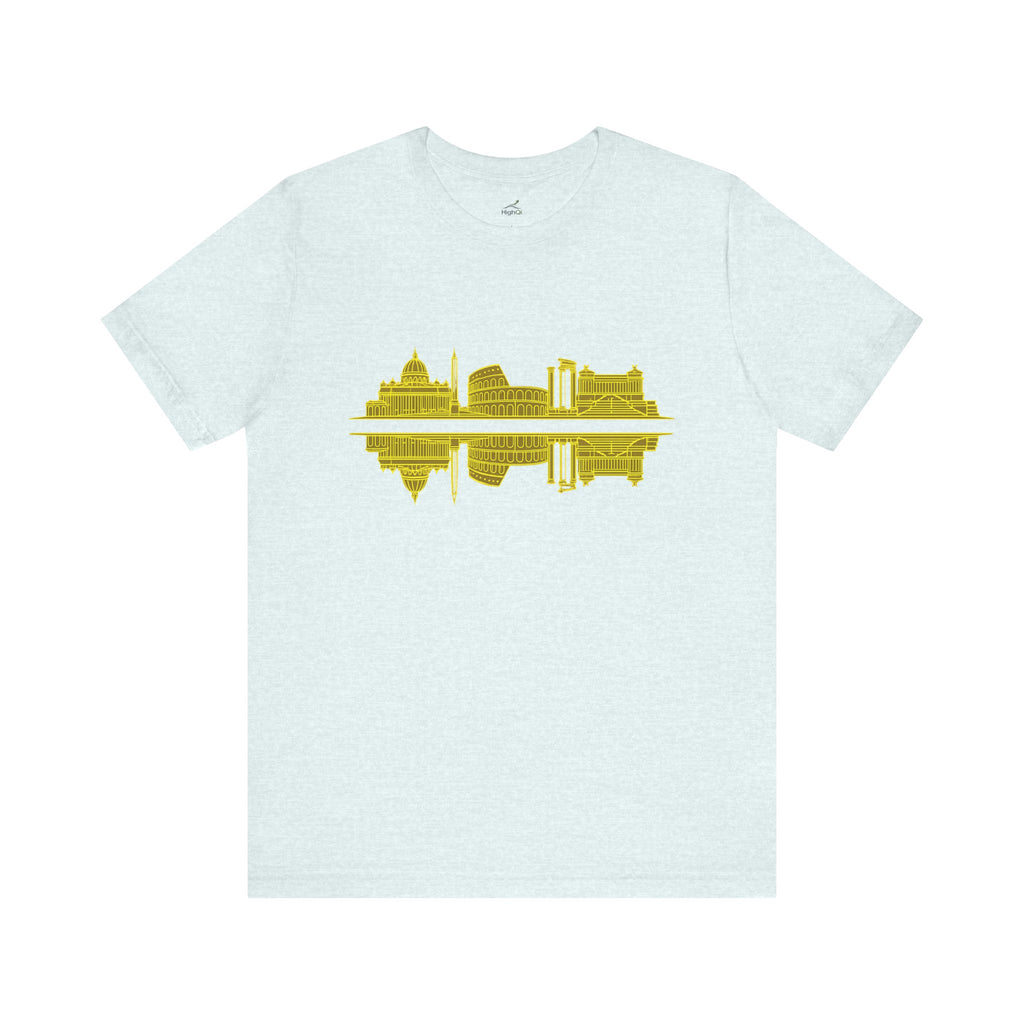 City Skyline Reflection T-Shirt — Rome Landscape