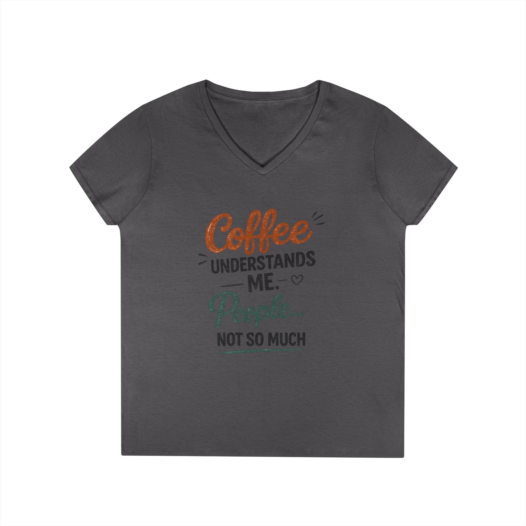 Coffee Understands Me Ladies' V-Neck Tee