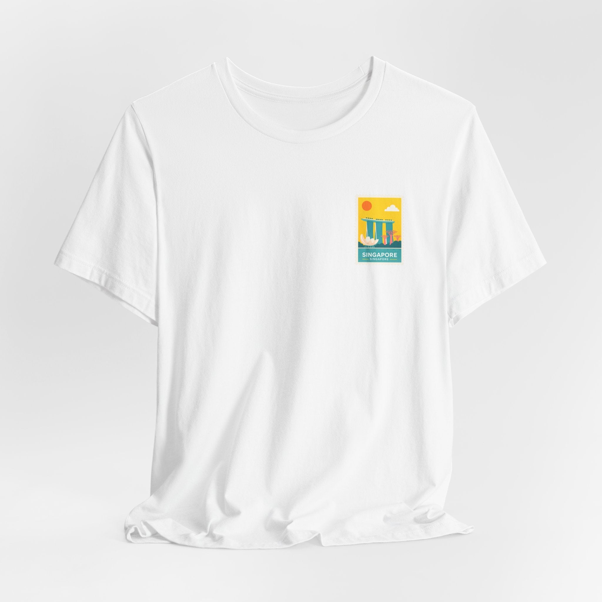 Singapore Postcard Graphic Tee - Vintage Travel Shirt
