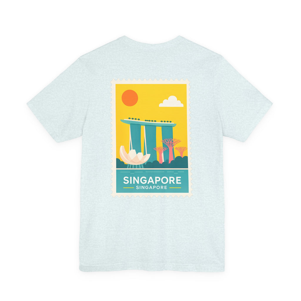 Singapore Postcard Graphic Tee - Vintage Travel Shirt