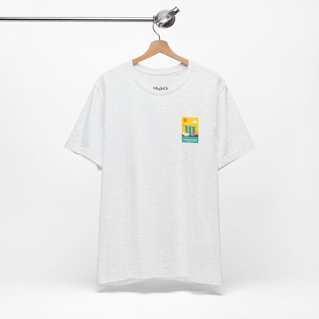 Singapore Postcard Graphic Tee - Vintage Travel Shirt