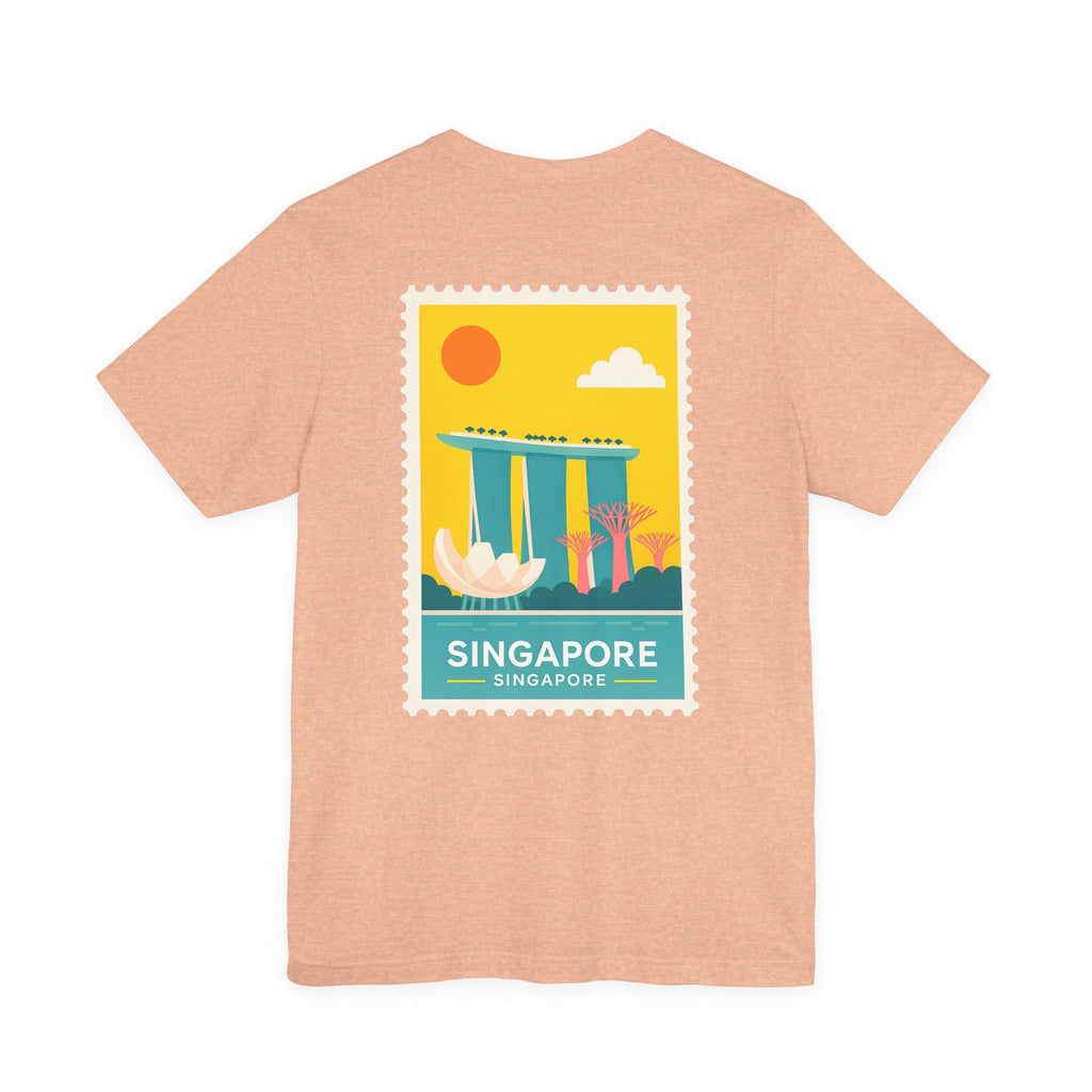 Singapore Postcard Graphic Tee - Vintage Travel Shirt
