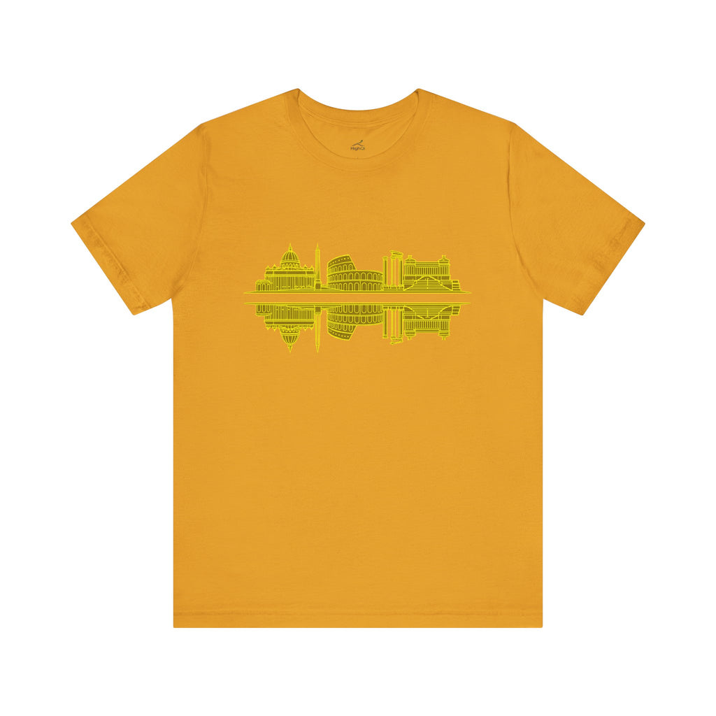 City Skyline Reflection T-Shirt — Rome Landscape