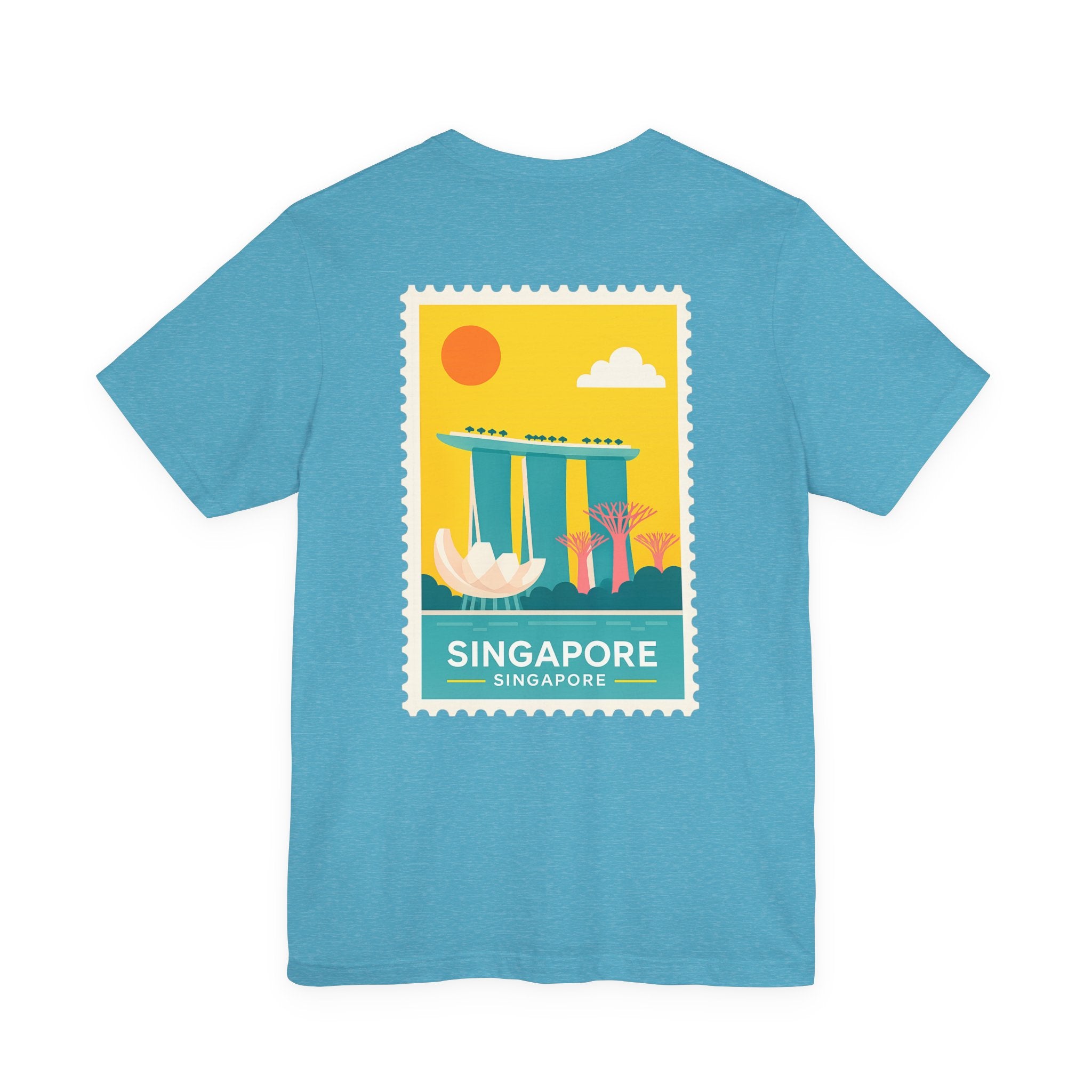 Singapore Postcard Graphic Tee - Vintage Travel Shirt