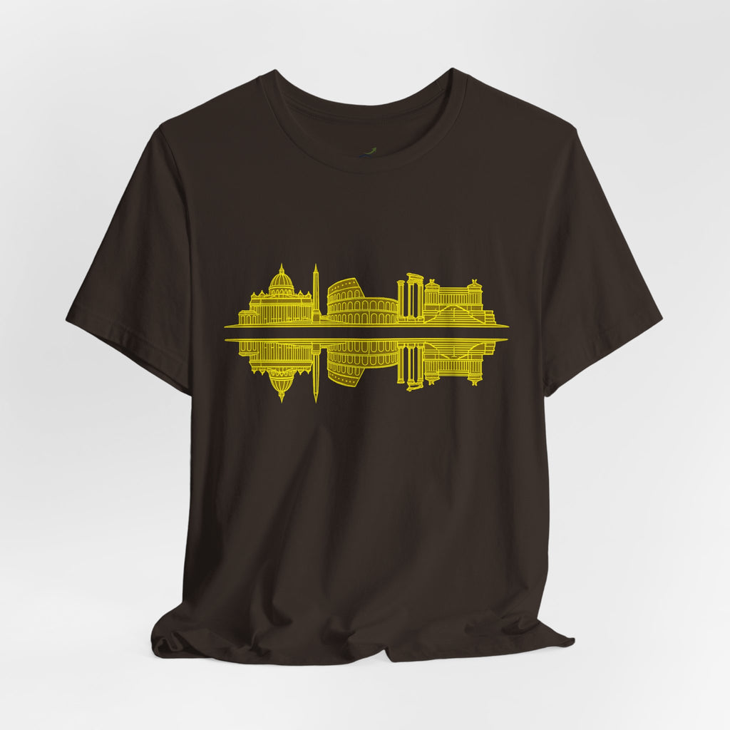 City Skyline Reflection T-Shirt — Rome Landscape