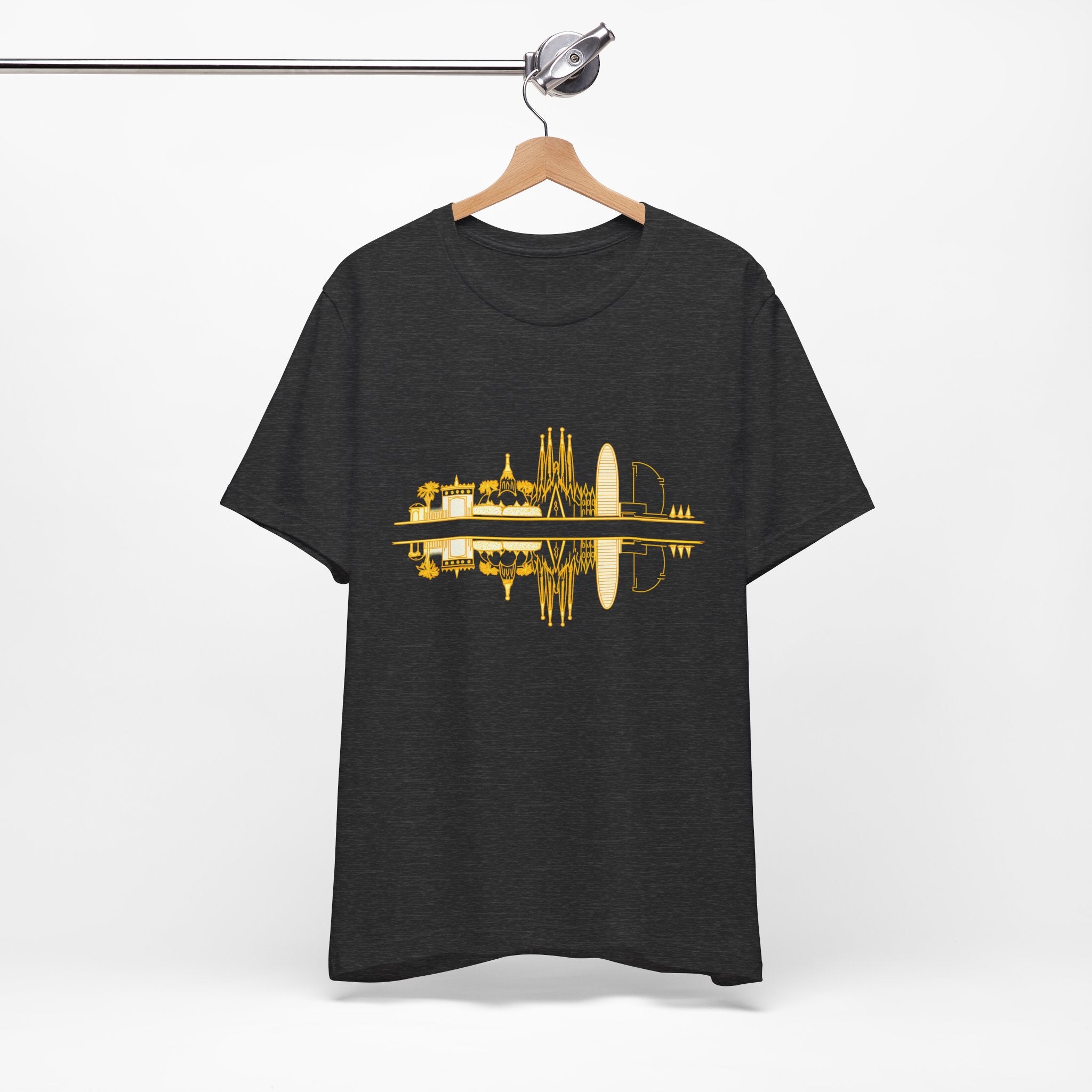 City Skyline Reflection T‑Shirt — Barcelona Landmark