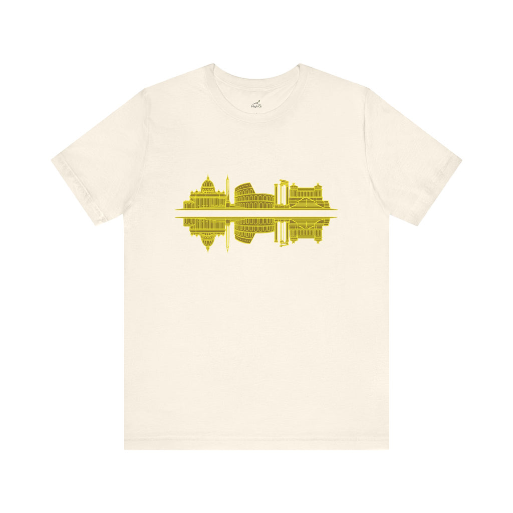 City Skyline Reflection T-Shirt — Rome Landscape