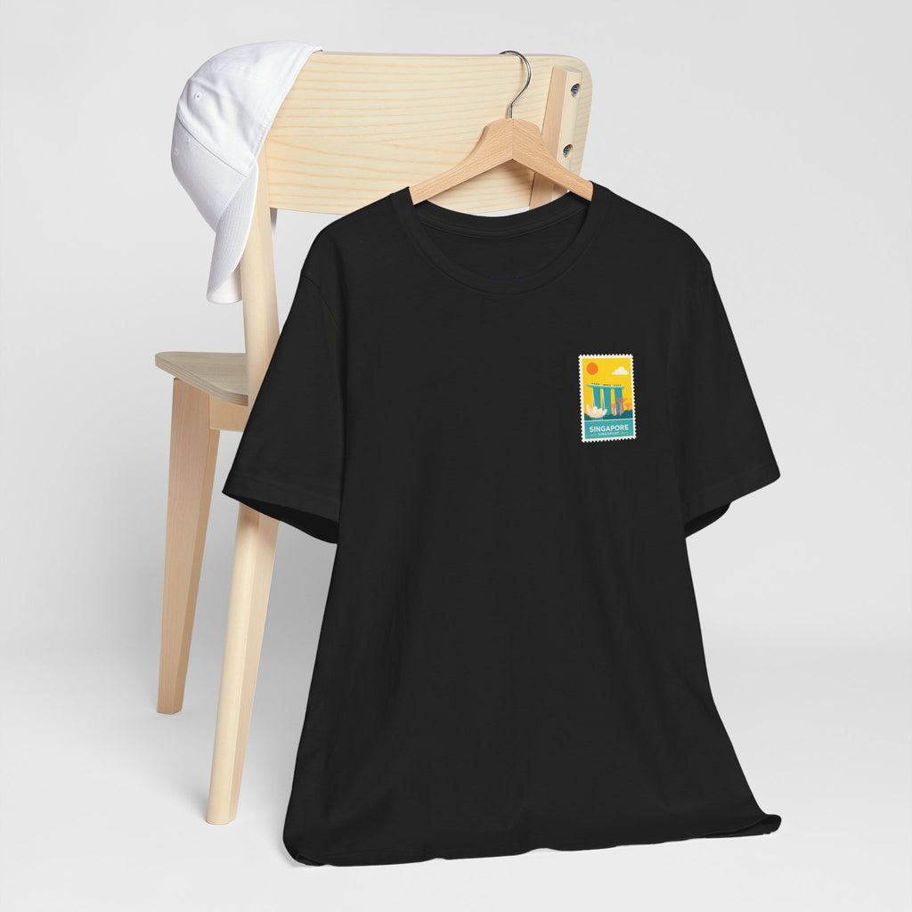 Singapore Postcard Graphic Tee - Vintage Travel Shirt