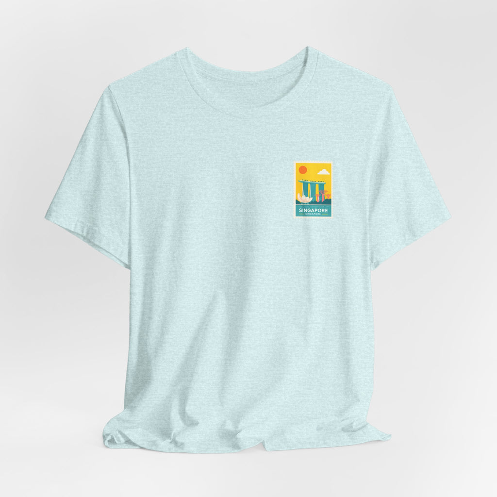 Singapore Postcard Graphic Tee - Vintage Travel Shirt