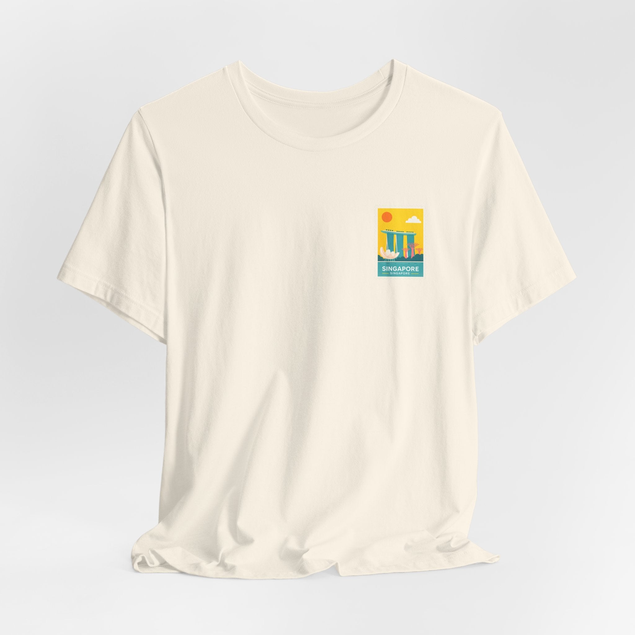 Singapore Postcard Graphic Tee - Vintage Travel Shirt