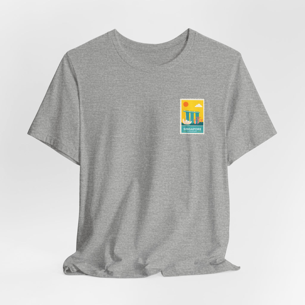 Singapore Postcard Graphic Tee - Vintage Travel Shirt