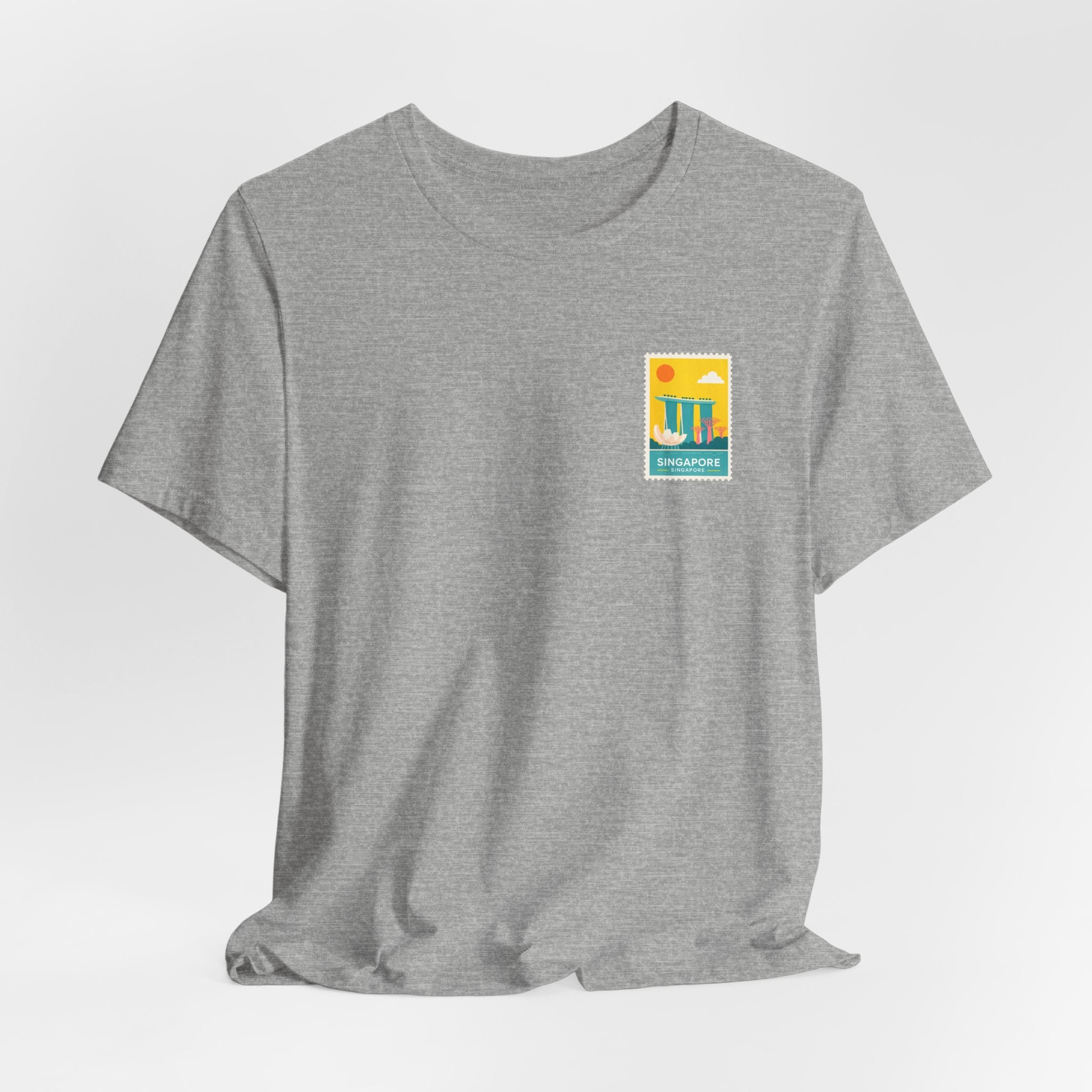 Singapore Postcard Graphic Tee - Vintage Travel Shirt