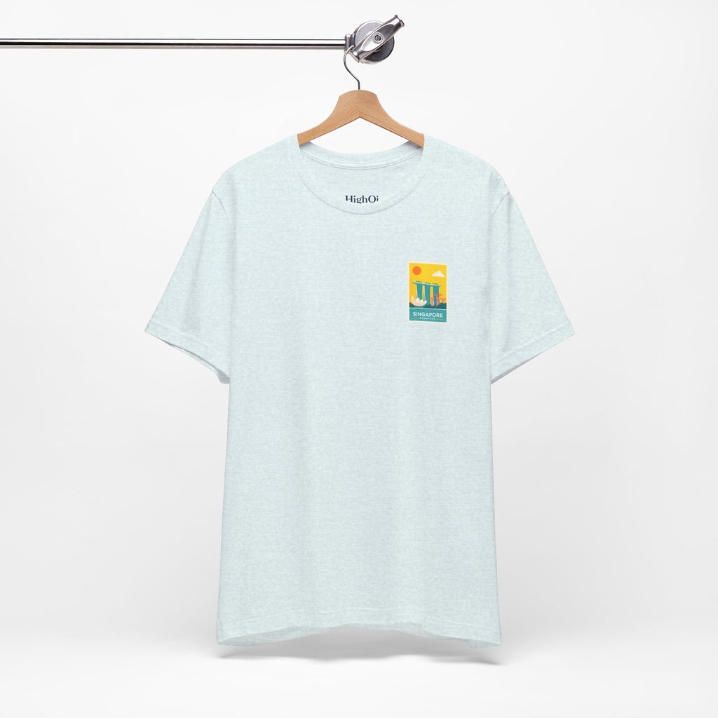 Singapore Postcard Graphic Tee - Vintage Travel Shirt