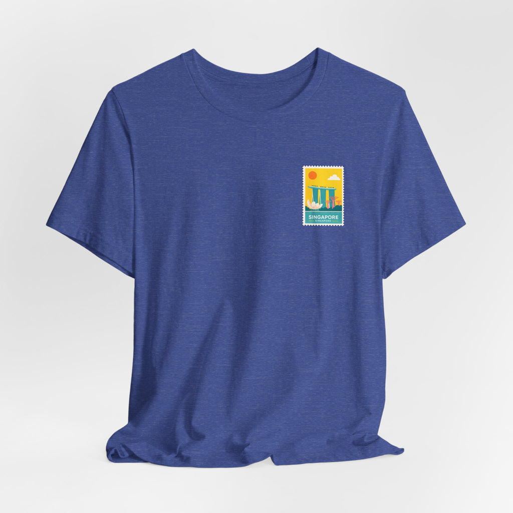 Singapore Postcard Graphic Tee - Vintage Travel Shirt