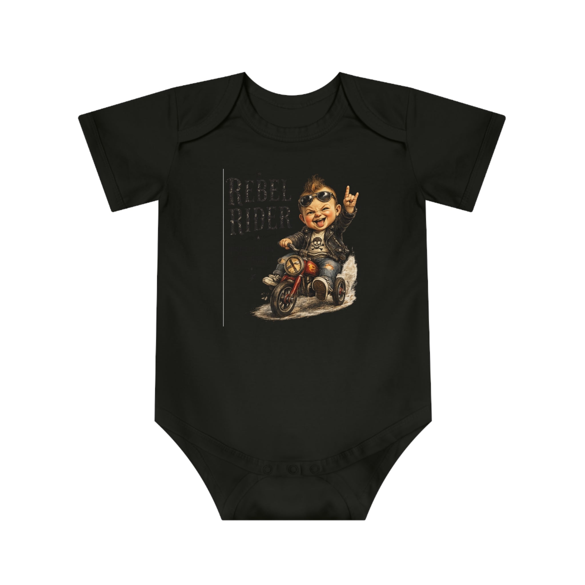 Rebel Rider Baby Bodysuit – Cute Motorcycle Baby Onesie