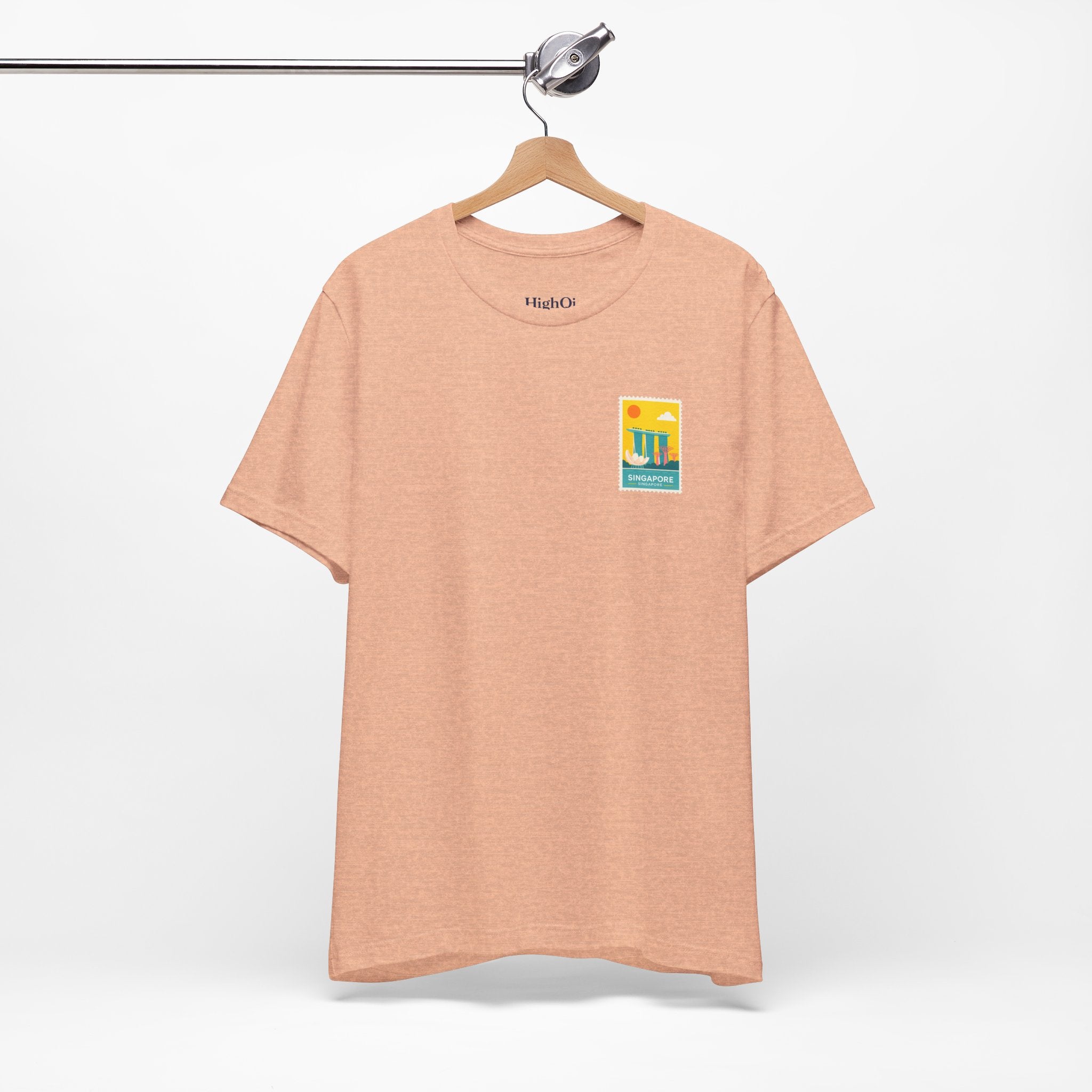 Singapore Postcard Graphic Tee - Vintage Travel Shirt