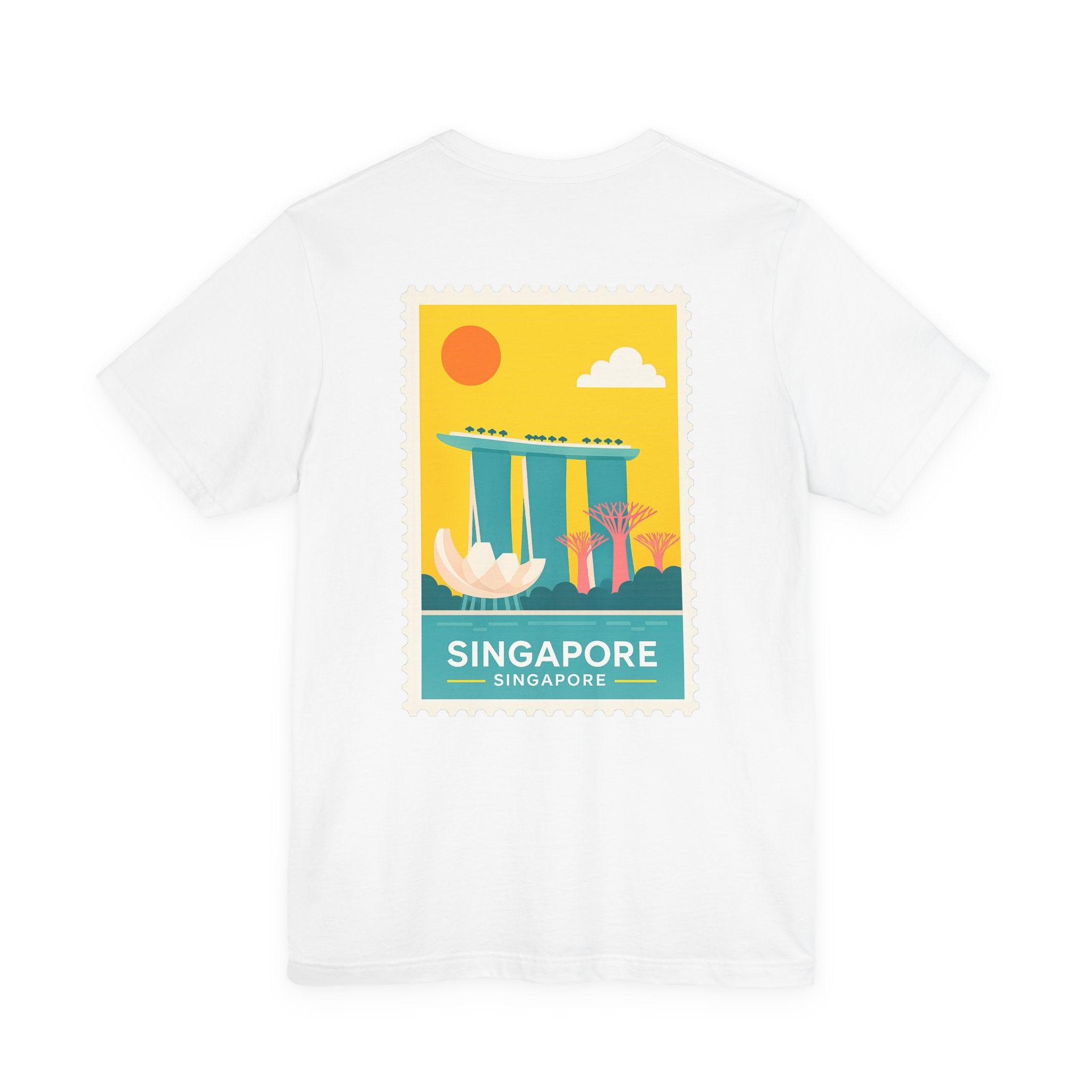 Singapore Postcard Graphic Tee - Vintage Travel Shirt