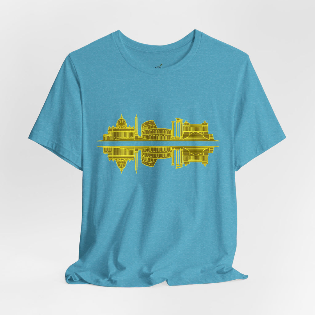 City Skyline Reflection T-Shirt — Rome Landscape