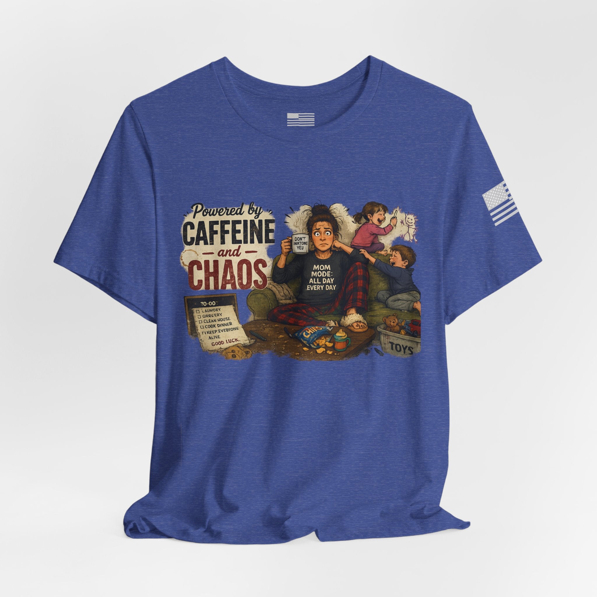 Powered by Caffeine & Chaos - Short Sleeve Tee