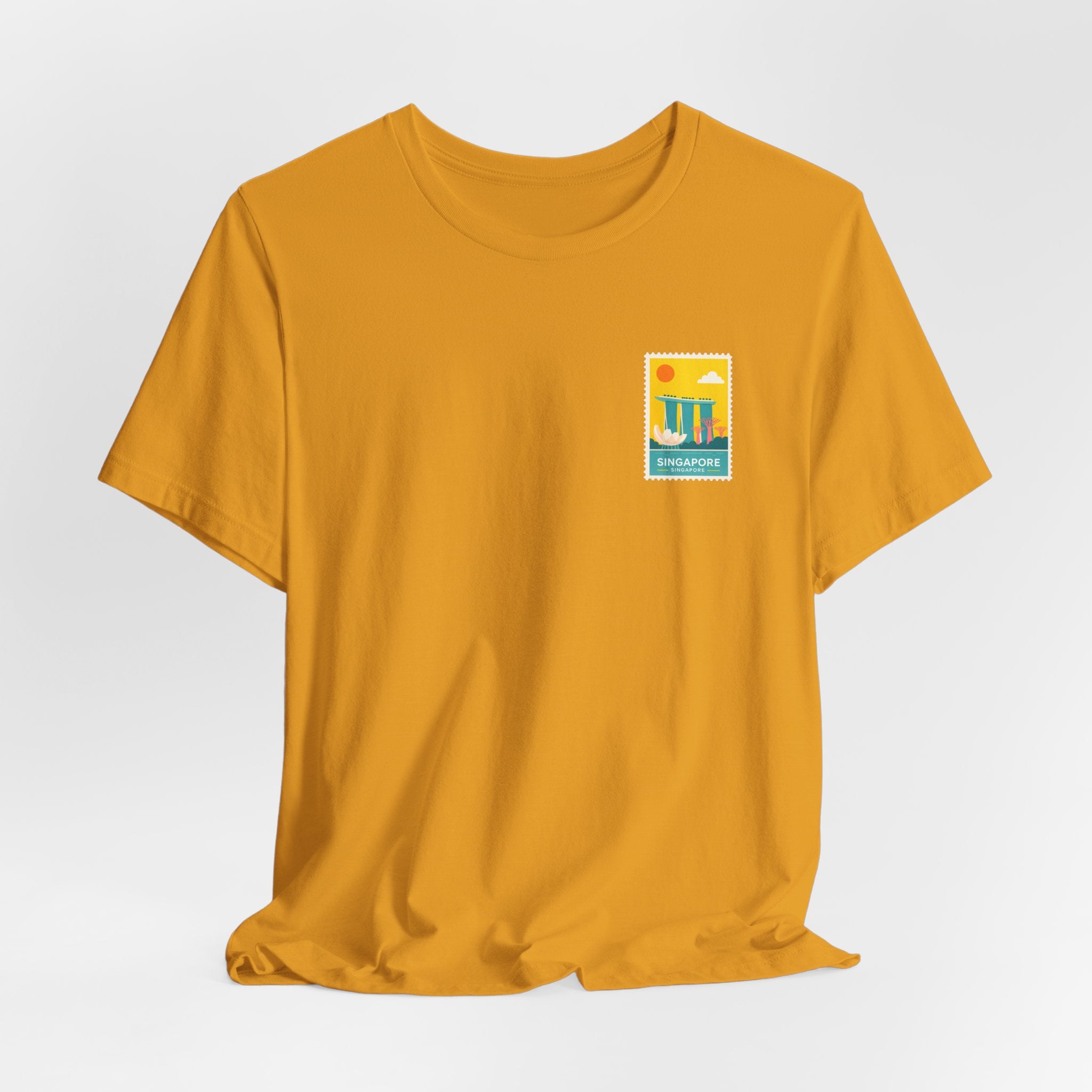 Singapore Postcard Graphic Tee - Vintage Travel Shirt