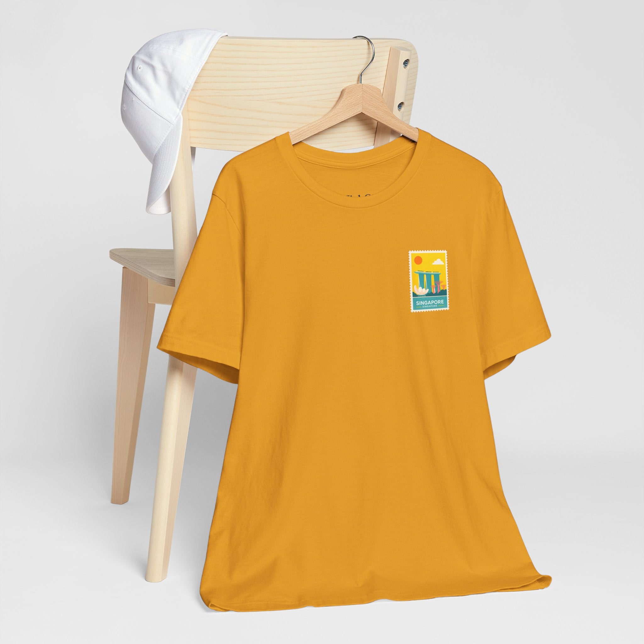 Singapore Postcard Graphic Tee - Vintage Travel Shirt
