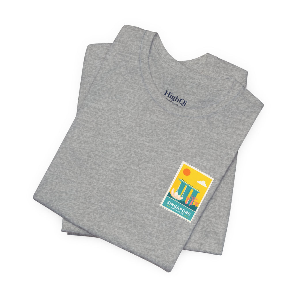 Singapore Postcard Graphic Tee - Vintage Travel Shirt