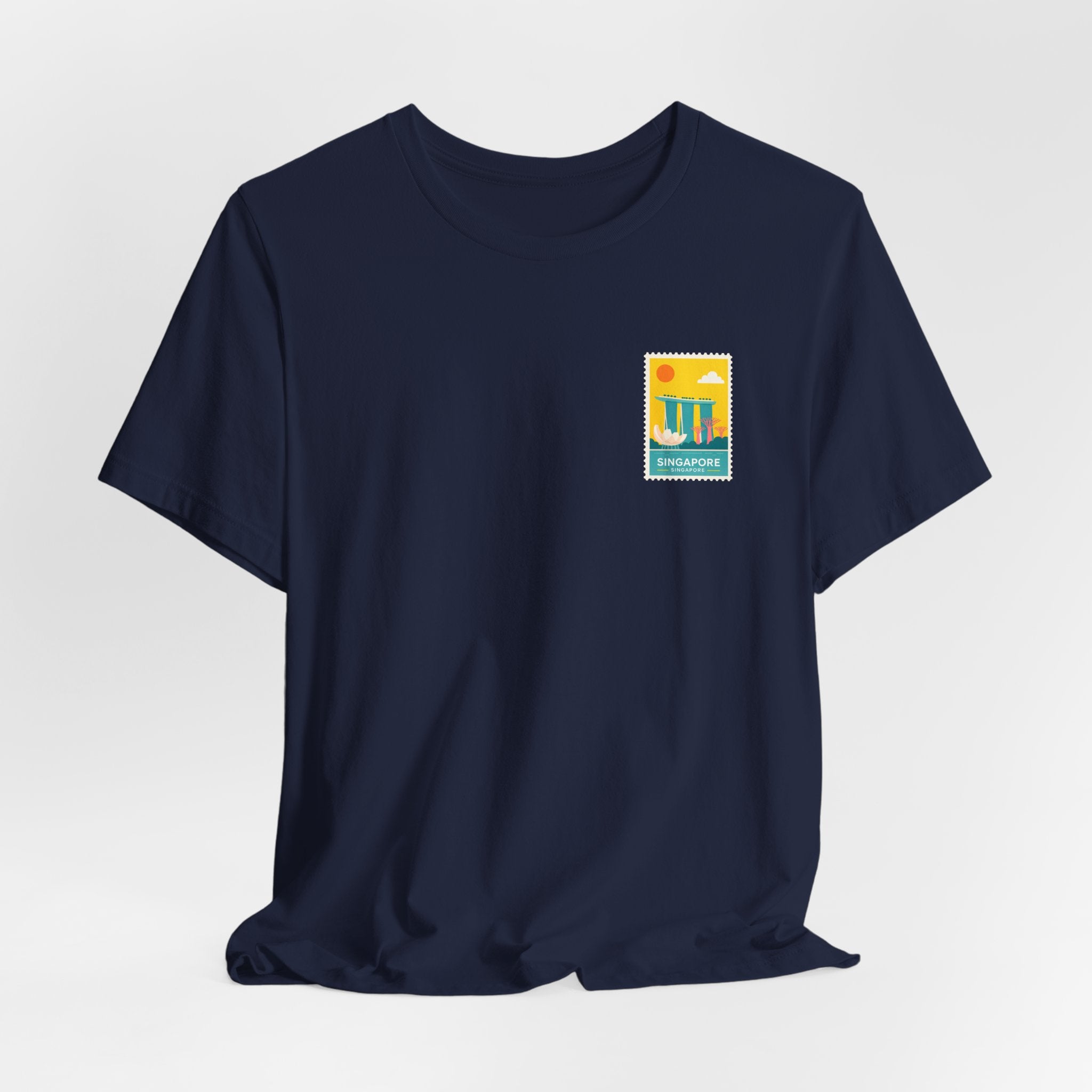 Singapore Postcard Graphic Tee - Vintage Travel Shirt