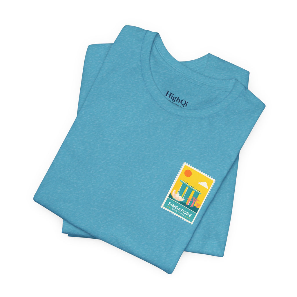 Singapore Postcard Graphic Tee - Vintage Travel Shirt