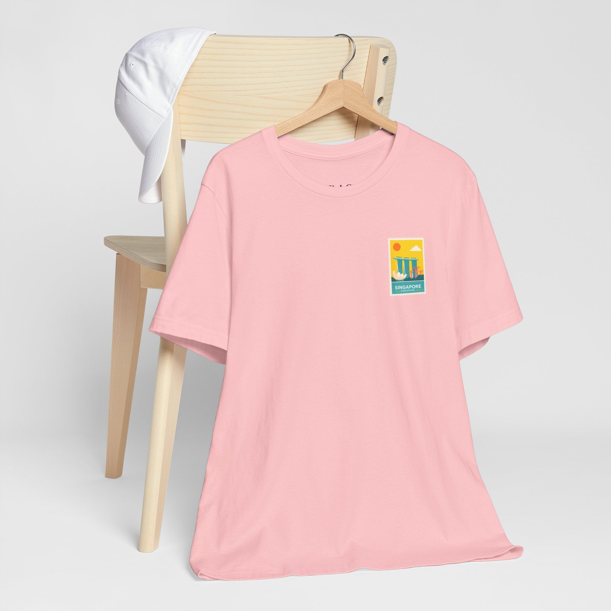Singapore Postcard Graphic Tee - Vintage Travel Shirt