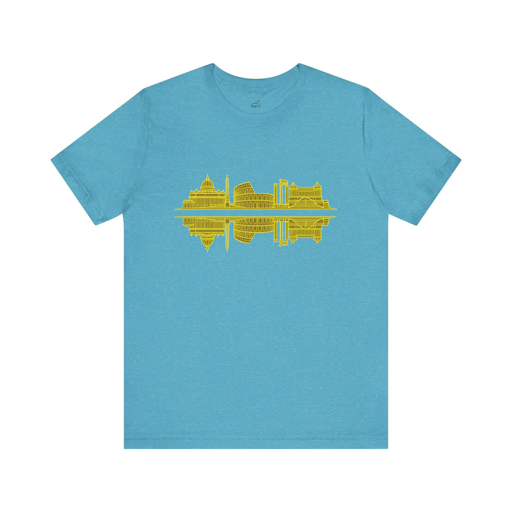 City Skyline Reflection T-Shirt — Rome Landscape