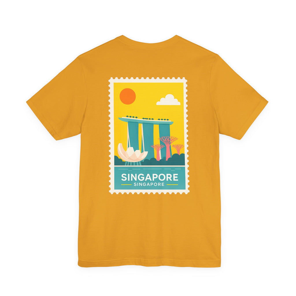 Singapore Postcard Graphic Tee - Vintage Travel Shirt