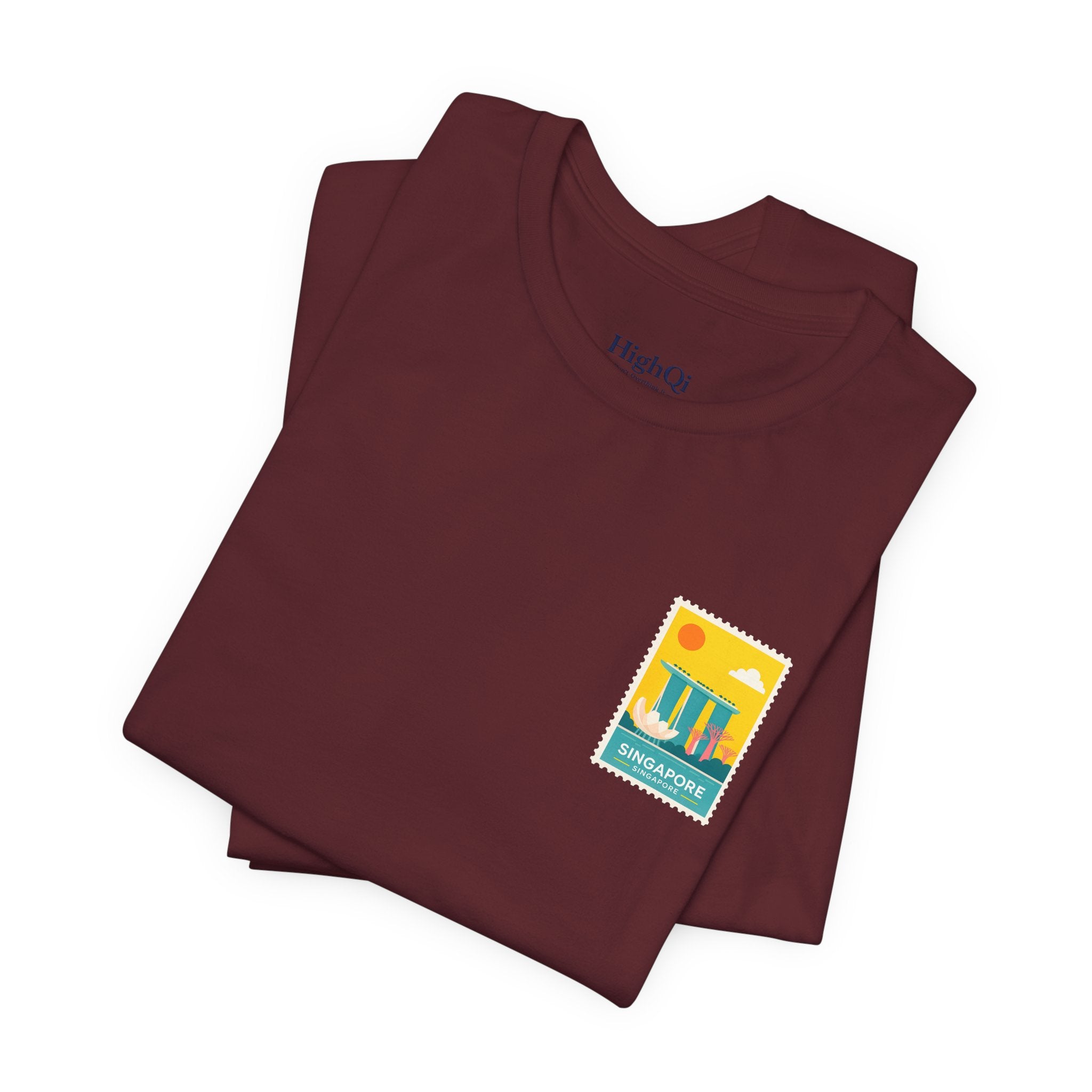 Singapore Postcard Graphic Tee - Vintage Travel Shirt