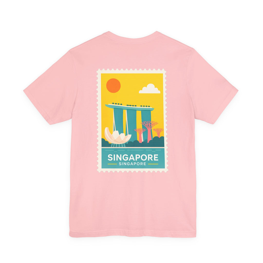 Singapore Postcard Graphic Tee - Vintage Travel Shirt