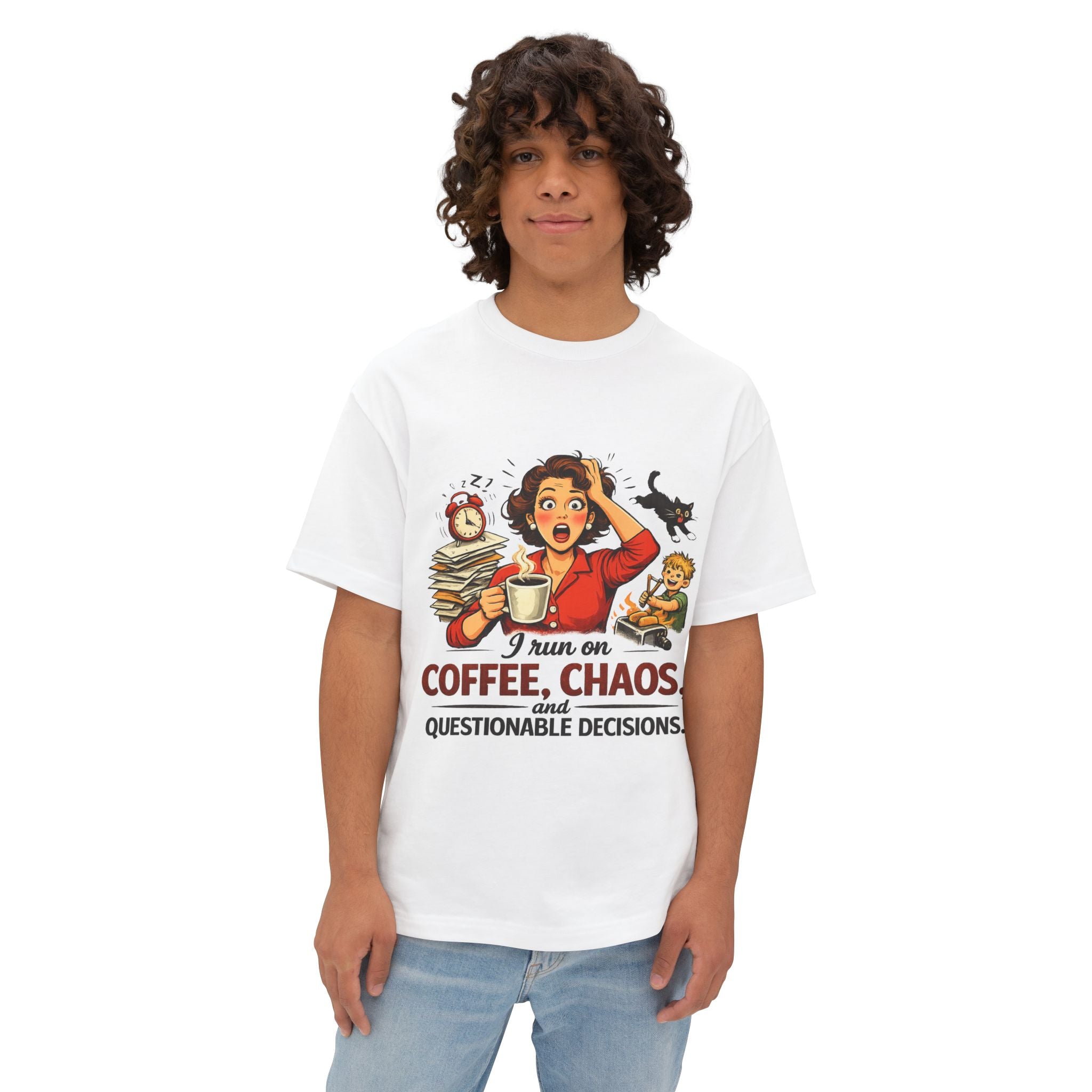 Coffee, Chaos & Questionable Decisions T-Shirt