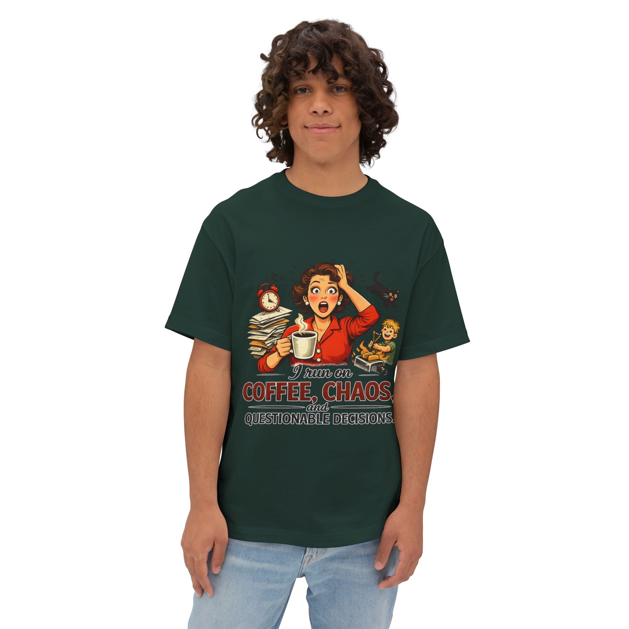 Coffee, Chaos & Questionable Decisions T-Shirt