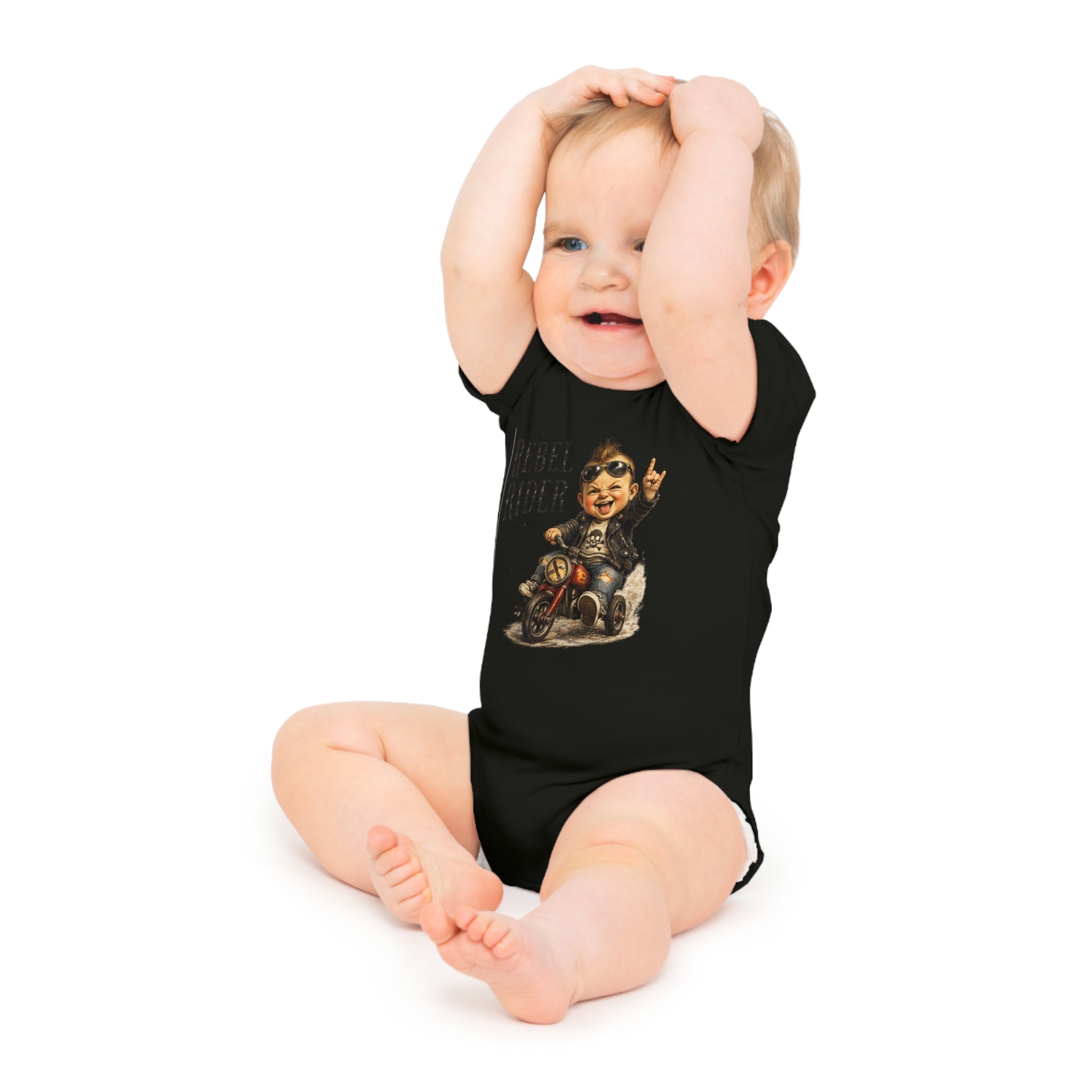 Rebel Rider Baby Bodysuit – Cute Motorcycle Baby Onesie