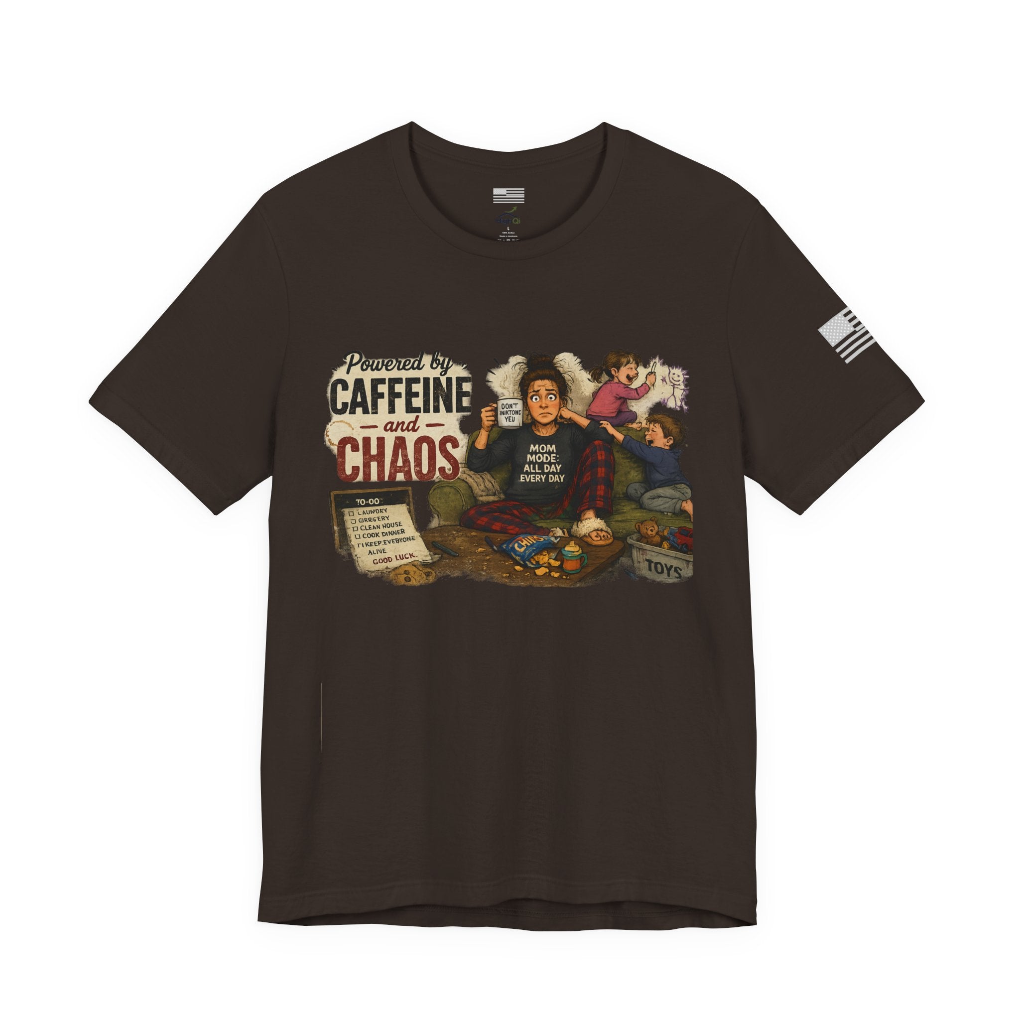Powered by Caffeine & Chaos - Short Sleeve Tee